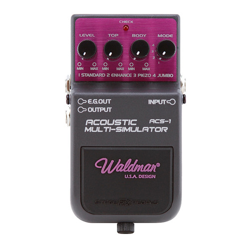 Pedal Guitarra Waldman Acoustic Multi Simulator Acs 1