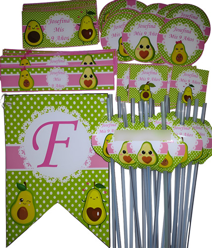 Cotillon Personalizado Cumpleaños Palta Animada X 10
