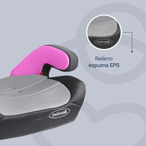 Autoasiento Bebe CS101 Confort Booster Color Rosa Bebesit