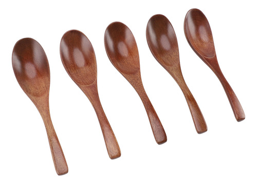 Cucharas De Madera Topincn, 5 Unidades, 6 Pulgadas, Estilo J