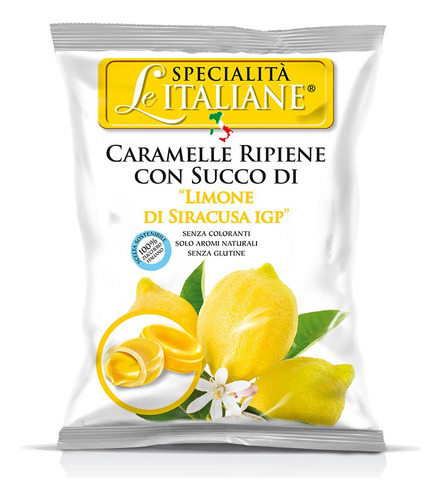Serra Le Italiane - Caramelo Duro Natural Italiano Relleno D
