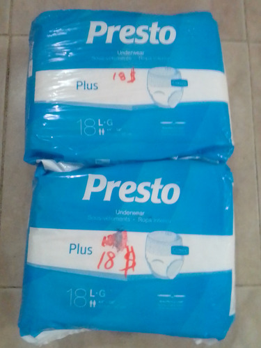 Pañales Desechables Importado Presto