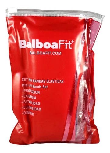 Imagen 8 de 8 de Set Kit Bandas Elasticas Fitness Isometricas Balboafit Yoga