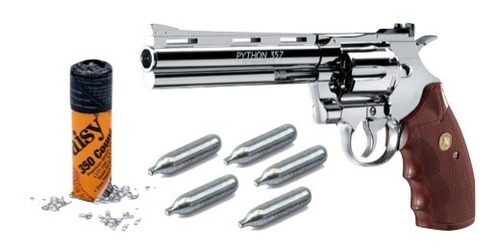 Revolver Colt Python 5co2 12g 350bbs Cromado Plata .357 Xtrp | Meses sin  intereses
