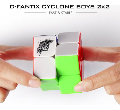 D-fantix Cyclone Boys 2x2 Speed ??cube Sin Pegatinas 2 Por 2