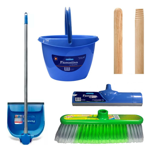 Kit Hogar 4 Articulos De Limpieza