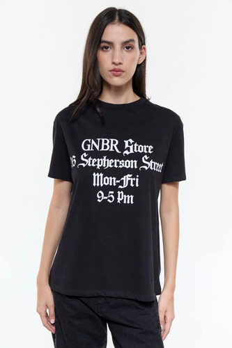 Remera Ginebra Harry Blanco Negro I25