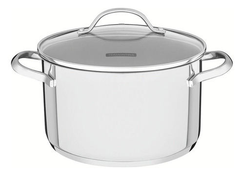 Caçarola Tramontina Indução Una Aço Inox 20cm Funda 3,6l