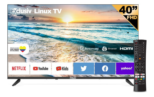 Imagen 3 de 8 de Televisor Exclusiv 40 Fhd Smart Tv Linux- E40v2fn