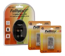 Comprar Combo Cargador 9v Usb Doble + 2 Bateria 9v Recargable 200mah