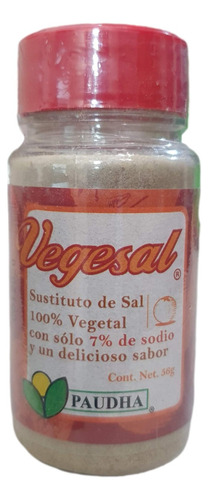 Sustituto De Sal 100% Vegetal --- Vegesal  56g