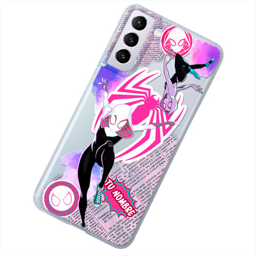 Funda Para Galaxy Spiderman Spiderwen Personalizado Nombre