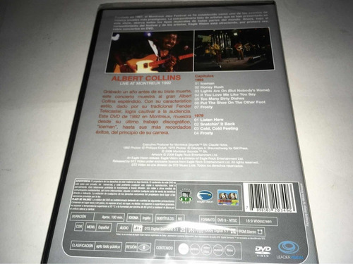Albert Collins Live At Montreux 1992 Dvd Nuevo Cerrado