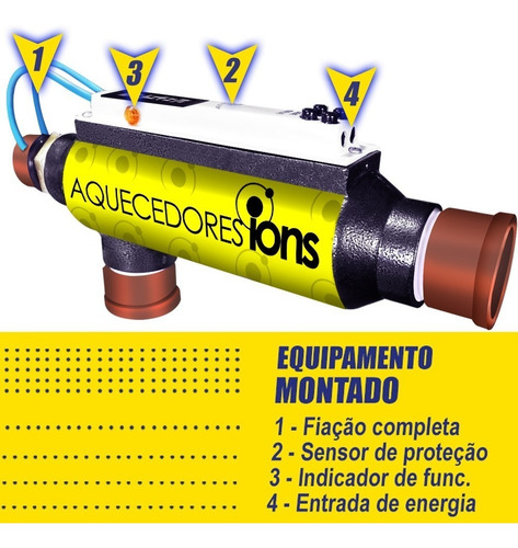Aquecedor Piscina Vinil Até 40 Mil Litros Pastilha Da Genco