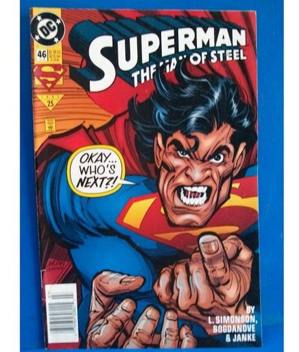 Superman The Man Of Steel 46 Dc Comics Ingles 