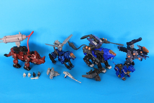 Lote Zoids Command Wolf Red Horn Gun Sniper Shield Tiger (Usado)
