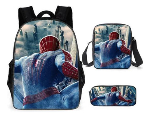 Juego De 3 Piezas De Mochila Escolar De Superhéroes Marvel D