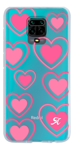 Funda Para Xiaomi Para Mujer Corazones Con Tu Letra Inicial