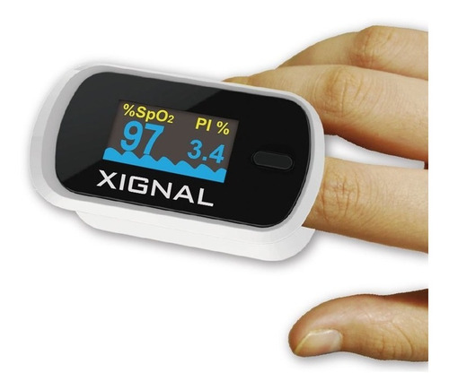 Oxímetro de pulso para dedo Xignal MD300C2 blanco