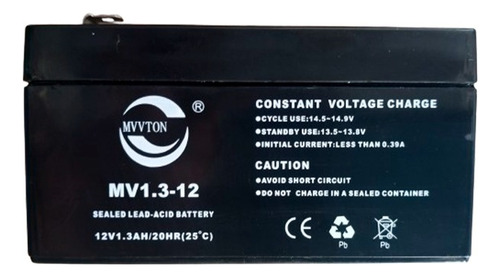 Bateria Mvvton Mv1.3-12 12v 1.3ah