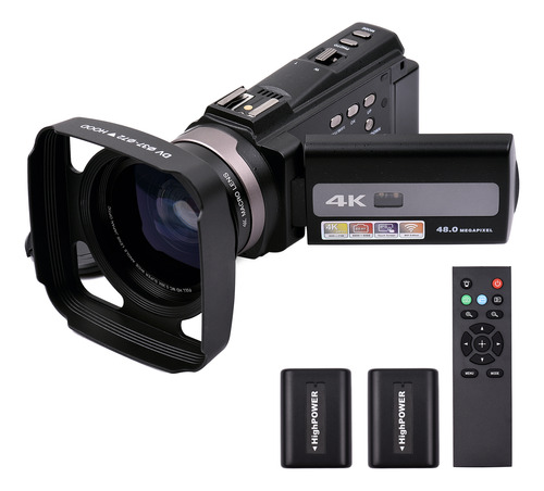 Cámara De Vídeo Andoer Zoom Camera 4k Con Control De Vídeo W