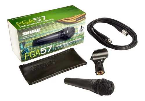 Microfono Shure Dinamico Pga57-xlr Pipeta Cable Funda 41