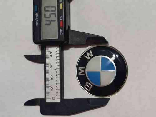 Insignia Emblema Logo Bmw 45mm Para Volante Adhesiva