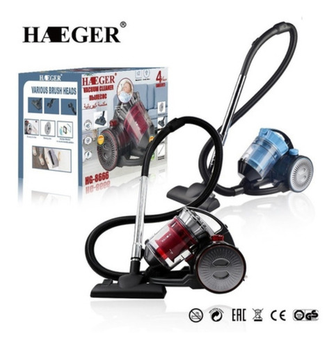 Imagen 3 de 8 de Aspiradora Ciclónica Vacuum Cleaner Silenciosa Haeger 1600w