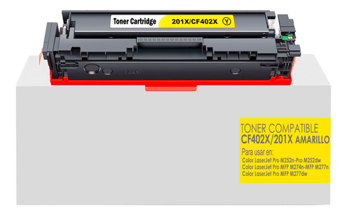 Toner Genérico 201x Amarillo Para Color Laserjet Pro M252dw