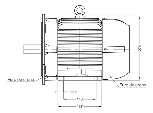 Motor Weg 10cv Trifásico 220/380v 2 Polos Alta Rotação B35d