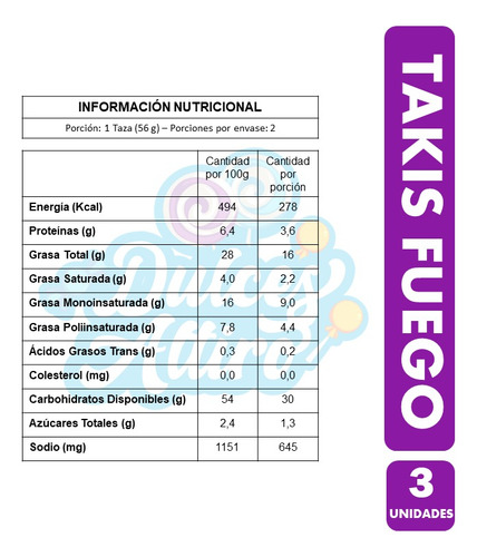 Takis Fuego - Extremo Sabor Ají Y Limón (pack De 3 Unidades)