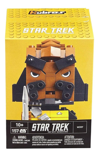 2 Figuras Kubros Star Trek Spock Y Worf Mega Construx