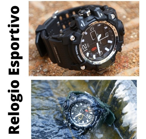 Relógio Skmei Led Prova D'agua Masculino Digital Automático