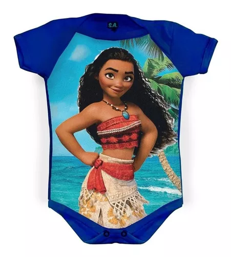 Kit Body Temático Moana, Roupa Infantil para Bebê Nunca Usado 89919052