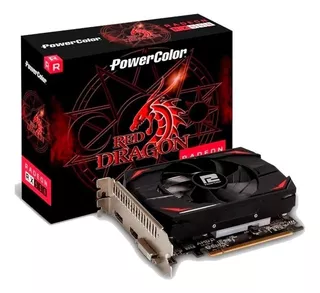 Placa De Vídeo Rx 550 4gb Amd Powercolor Radeon Red Dragon
