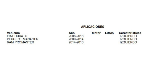 Espejo Retrovisor Izquierdo Fiat Ducato 2015 Tyc