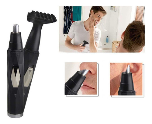 A*gift Afeitado Nariz Oído Trimmer Depilación Recargable Sin