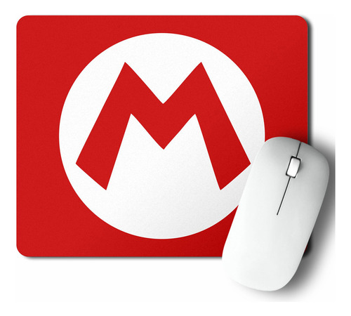 Mouse Pad M De Mario Bros (d1709 Boleto.store)