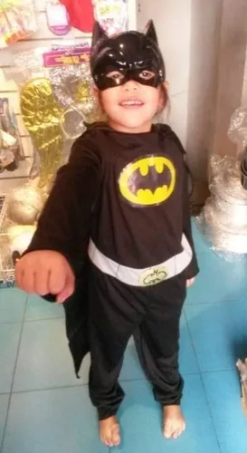 proyector fragmento ventilador Disfraz De Batman Con Capa Para Niños De 5 A 7 Años
