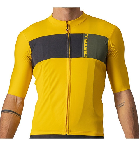 Camisa Ciclismo Castelli Men - Prologo 7 - Saffron -