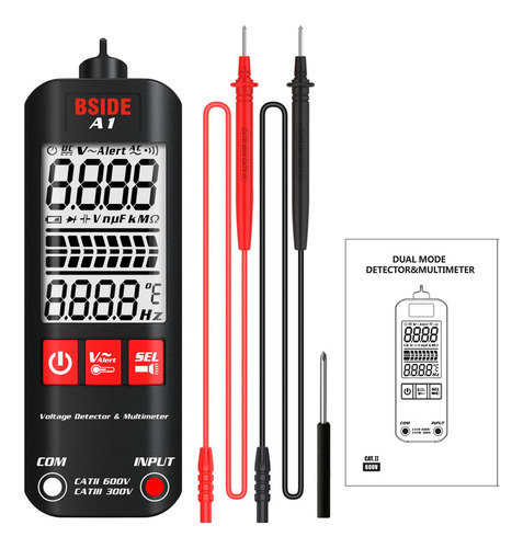 Multímetros Detector Rms Mini A1 Bside True Meter Continuida