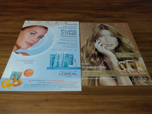 (pg146) 2 Publicidades L'oreal * Aline Moraes