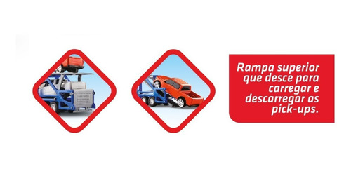 Caminhão Cegonheira Cegonha Roma Petroleum - 1/43 - Roma