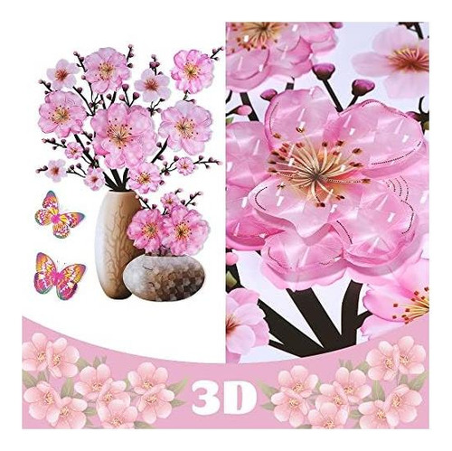 Supzone 3d Jarrón Pegatinas De Pared Decoración Floral De De