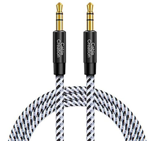 Cablecreation Cable Auxiliar De 3.5 Mm, Cable De Audio Auxil