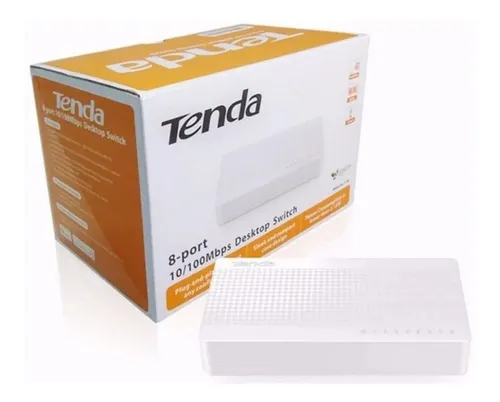 S108 SWITCH TENDA 8 PTOS BASE 100 TENDA