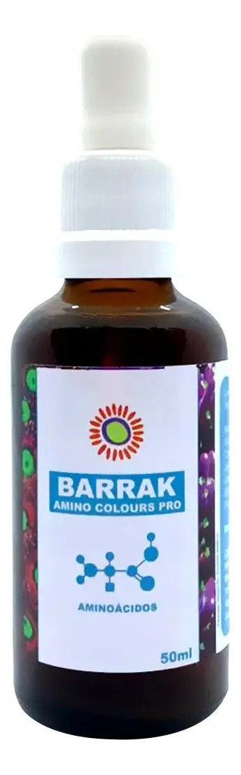 Barrak Amino Colors Pro 50ml Suplemento Aminoácidos para Corais Aquário