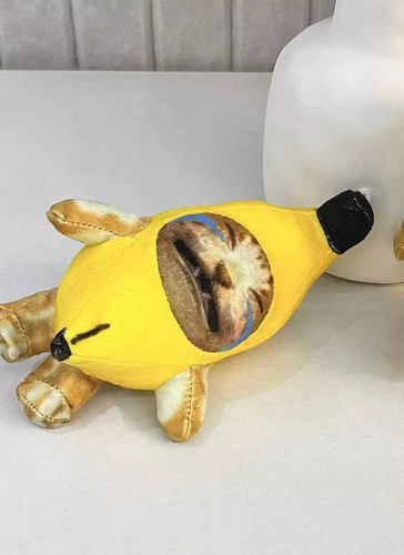 A 2 Felpa Banana Cat De Algodón Peluches Feliz Y Llorando