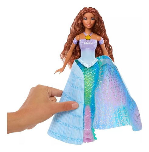 Disney La Sirenita Muñeca Ariel Transformación Mágica