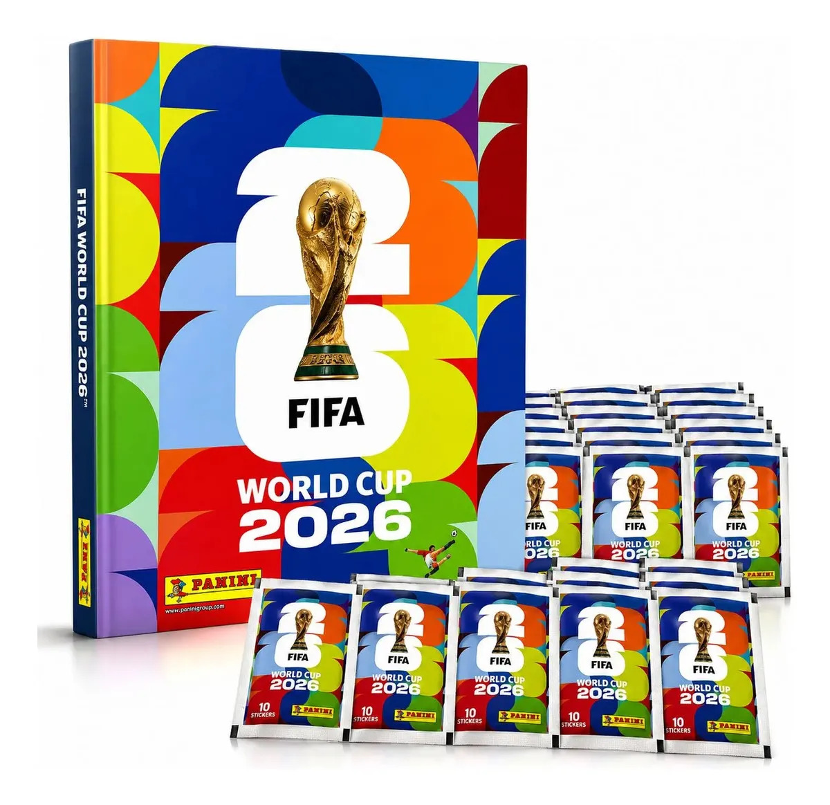 Álbum Copa Do Mundo 2026 Oficial Panini + 70 Figurinhas